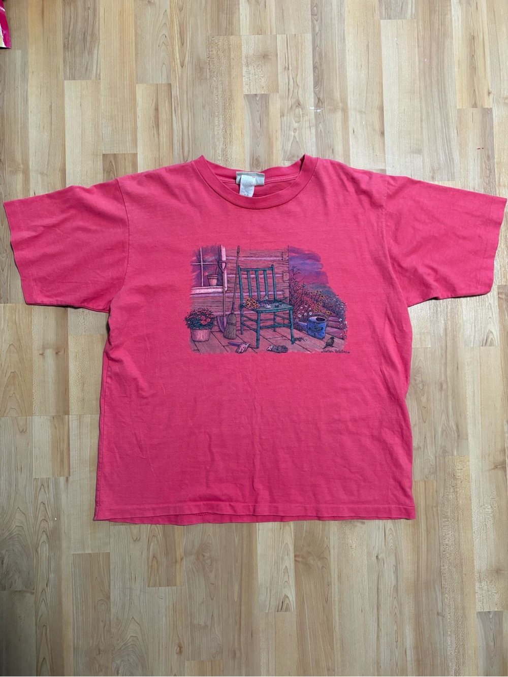 Northern Reflections Coral Pink Short Sleeve Graphic Tee